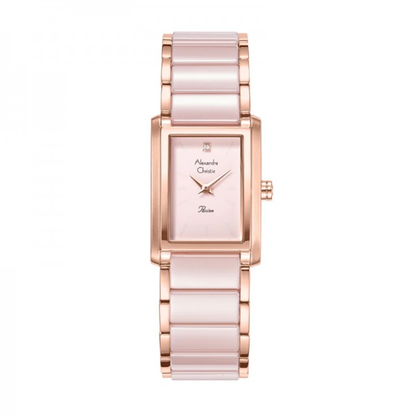 Alexandre Christie AC 2B52 Rosegold Pink Ceramic LHBRGPN